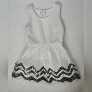 Knitworks Black And White Girls Tule Dress Size 7 summer kids